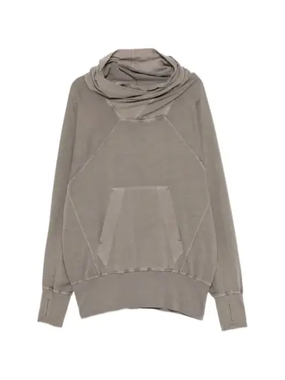 Julius W neck hoodie - Brown