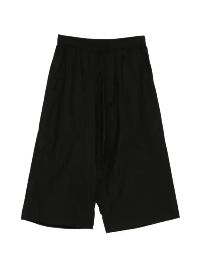 Julius elasticated wide-leg track trousers - Black