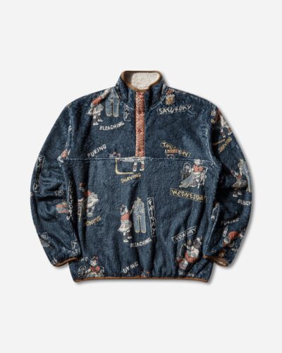 KAPITAL Men s Kountry Calendar Fleece Pullover Navy