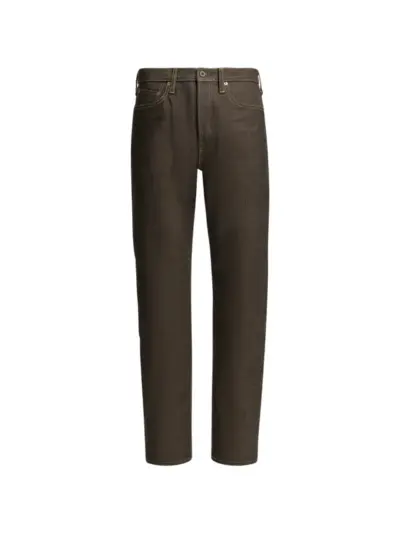 KAPITAL Monkey Cisco contrast-stitching jeans - Brown
