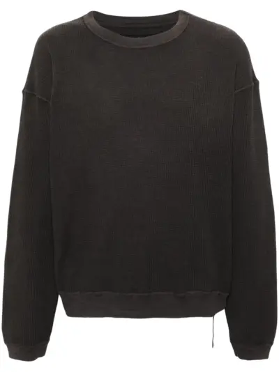 KAPITAL drop-shoulder cotton sweatshirt - Grey