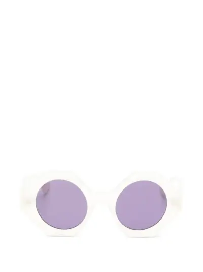 Kuboraum Maske R4 geometric-frame sunglasses - Neutrals