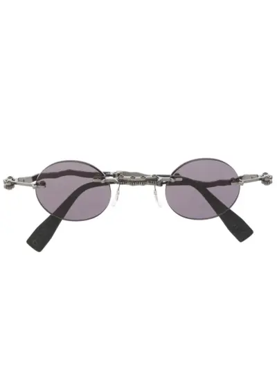 Kuboraum round-frame sunglasses - Black