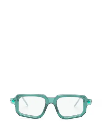 Kuboraum x Hamburger Bahnhof Maske P23 geometric-frame sunglasses - Green
