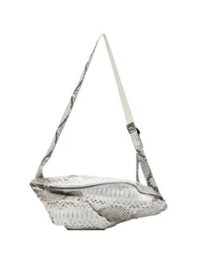 Leon Emanuel Blanck Distortion snakeskin-effect belt bag - Neutrals