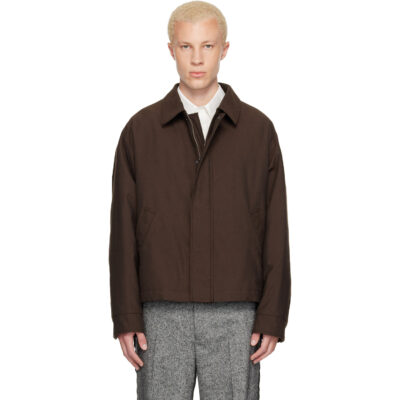 MM6 Maison Margiela Brown Insulated Cotton Wool Jacket