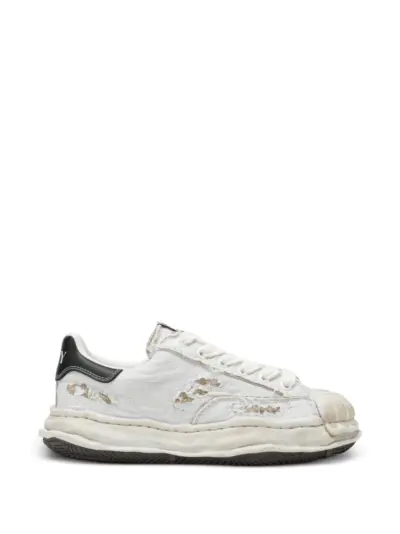 Maison MIHARA YASUHIRO Blakey OG Sole Ripped lace-up sneakers - White
