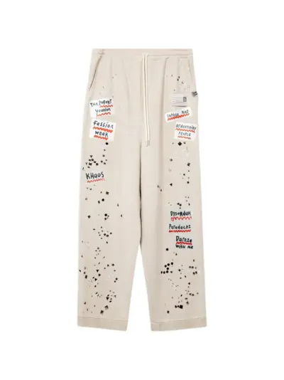 Maison MIHARA YASUHIRO embellished track pants - White