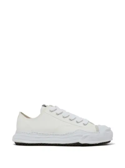 Maison MIHARA YASUHIRO lace-up distressed sneakers - White