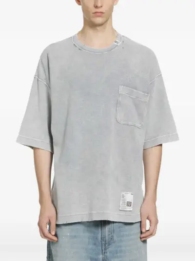 Maison MIHARA YASUHIRO waffle-knit T-shirt - Grey