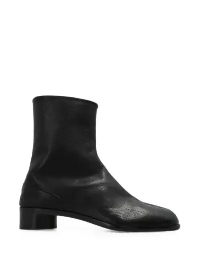 Maison Margiela Tabi leather ankle boots - Black