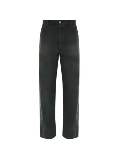 Maison Margiela paint-splatter jeans - Black