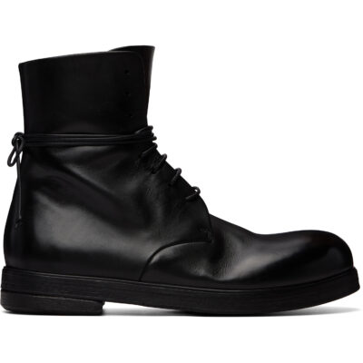 Marsèll Black Zucca Zeppa Combat Boots