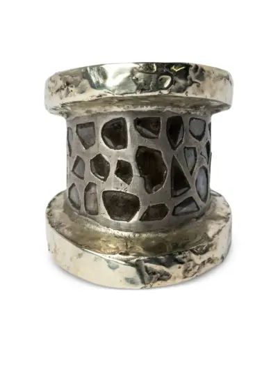 Parts of Four Chasm v2 diamond ring - Silver