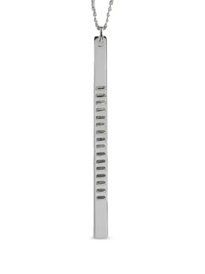Parts of Four rectangular-plate necklace - Silver