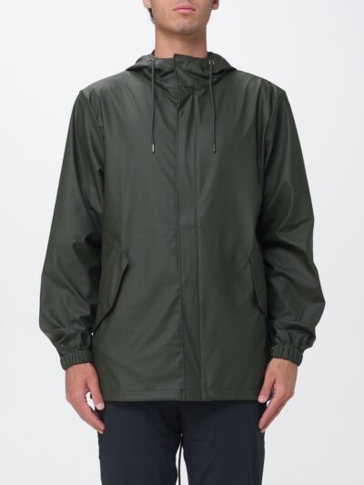 RAINS Jacket Men color Green
