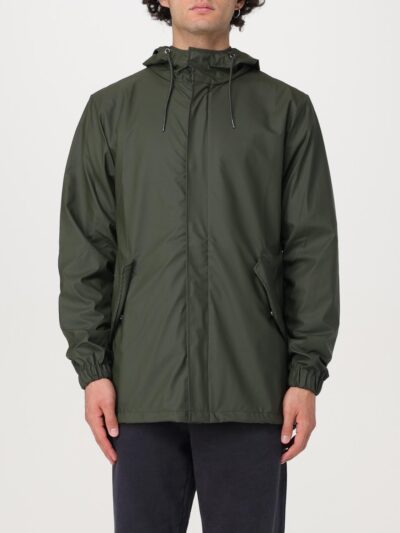 RAINS Jacket Men color Green