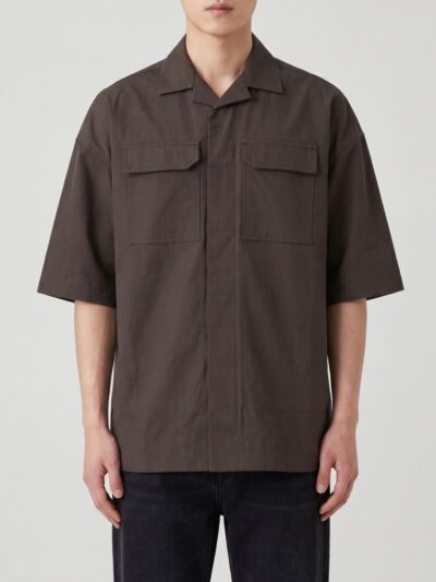 RICK OWENS Casual Stretch Cotton Shirt