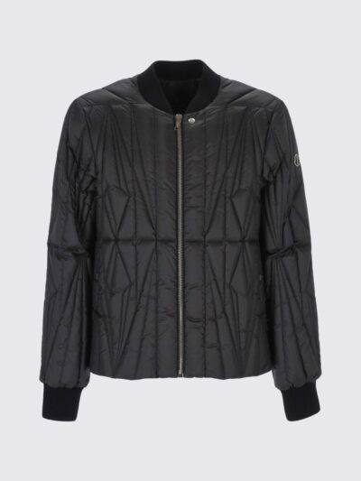 RICK OWENS + MONCLER Rick Owens x Moncler Collaboration Quilted Puffer Jacket with Bomber Collar