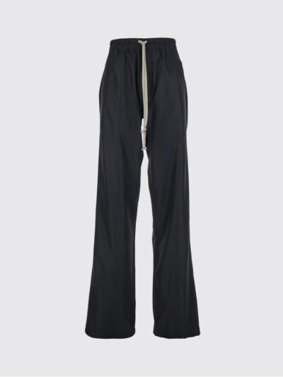 RICK OWENS + MONCLER Rick Owens x Moncler Collaboration Wide-Leg Nylon Trousers with Drawstring Waist