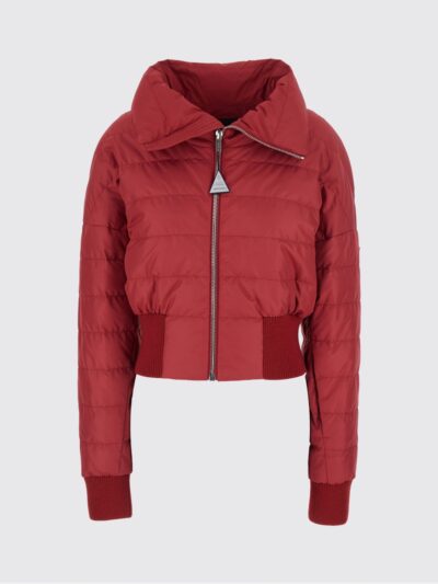 RICK OWENS + MONCLER Rick Owens x Moncler Short Quilted Nylon Down Jacket with High Neck