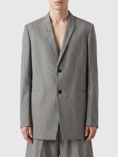RICK OWENS Peak Lapel Single-Breasted Wool Blazer