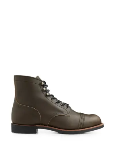 Red Wing Shoes Iron Ranger biker boots - Green