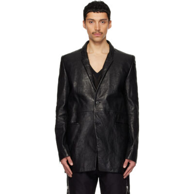 Rick Owens Black Temple Concordians Jacket