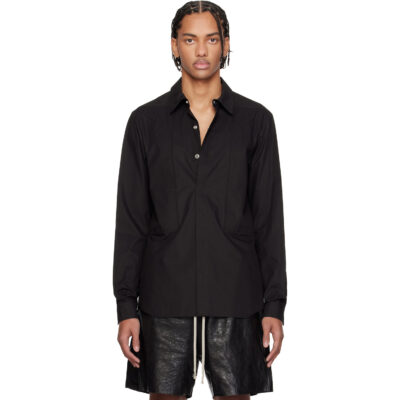 Rick Owens Black Temple Fogpocket Shirt