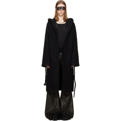 Rick Owens Black Tower Coat