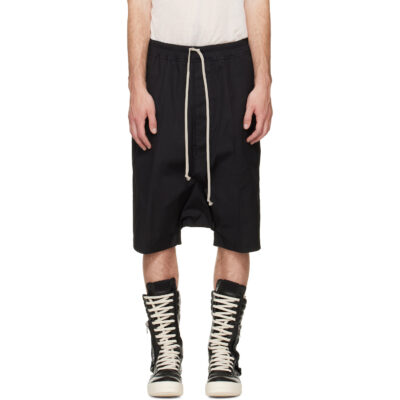 Rick Owens Black Tower Ricks Pods Shorts