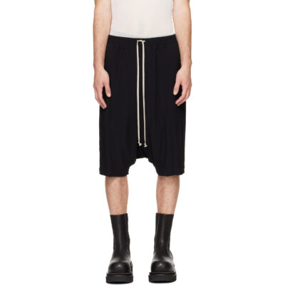 Rick Owens Black Tower Ricks Pods Shorts