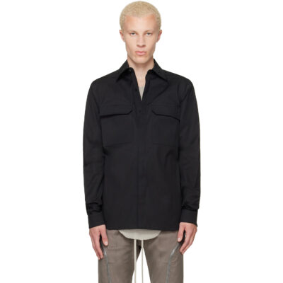 Rick Owens Black Tower Work Shirt