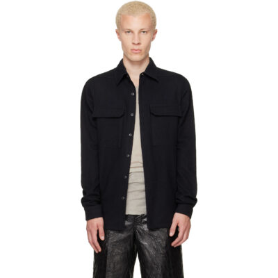 Rick Owens Black Tower Work Shirt