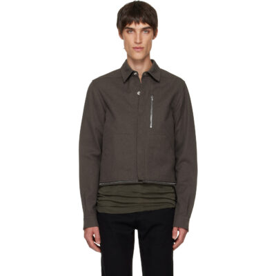 Rick Owens Brown Headon Shirt