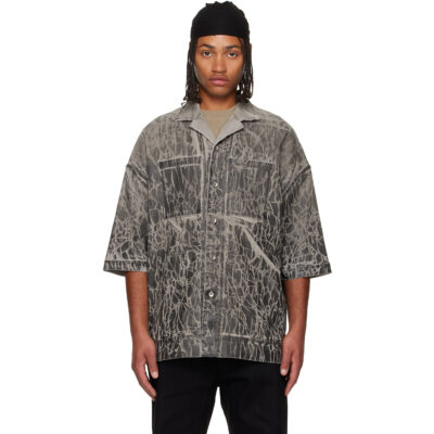 Rick Owens DRKSHDW Black Concordians Magnum Tommy Denim Shirt