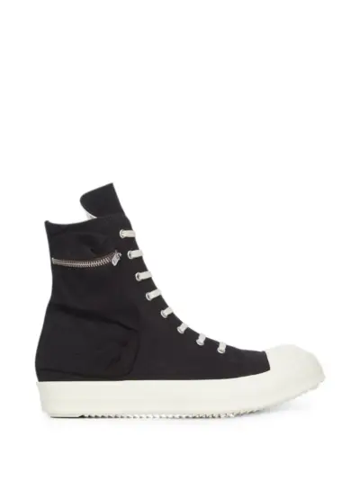 Rick Owens DRKSHDW Cargo Sneaks high-top cotton sneakers - Black