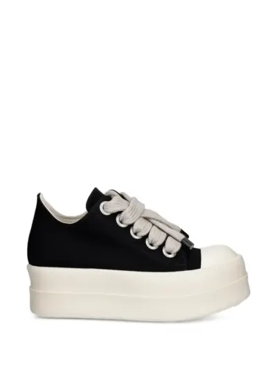 Rick Owens DRKSHDW Double Bumper jumbo-lace sneakers - Black
