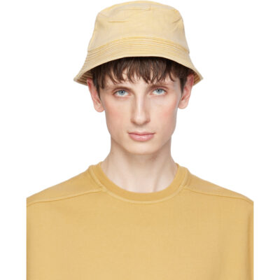 Rick Owens DRKSHDW Yellow Gilligan Narrow Brim Bucket Hat