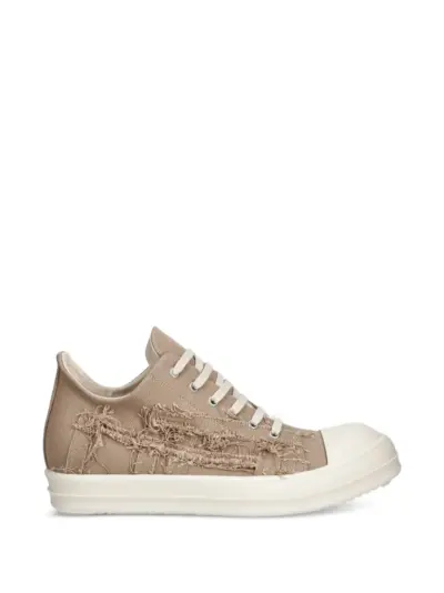 Rick Owens DRKSHDW distressed low-top sneakers - Brown