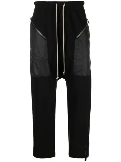 Rick Owens DRKSHDW drawstring drop-crotch trousers - Black