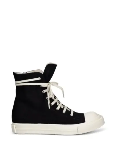 Rick Owens DRKSHDW lace-up zip-fastening sneakers - Black