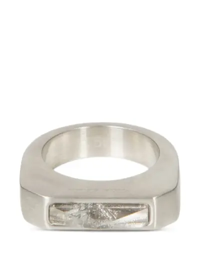 Rick Owens DRKSHDW pyramid ring - Silver