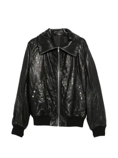 Rick Owens Dracuflight leather jacket - Black