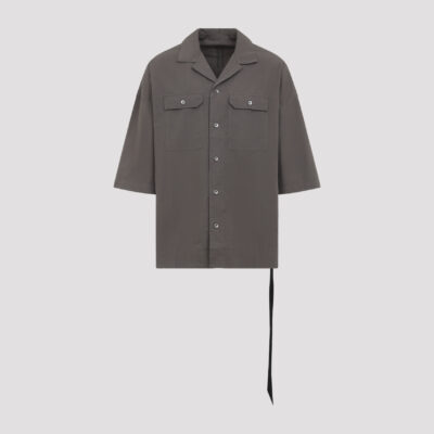 Rick Owens Drkshdw Magnum Tommy Shirt Brown Cotton - Men