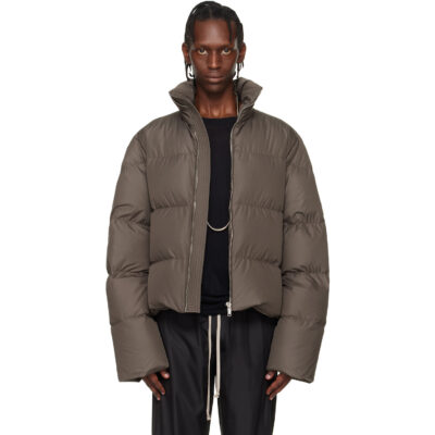 Rick Owens Moncler + Rick Owens Gray Cyclopic Down Jacket