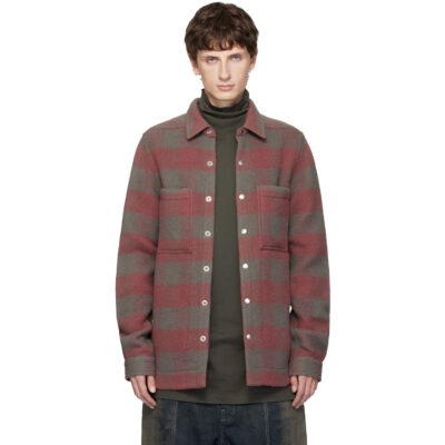 Rick Owens Pink Concordians Wool Shirt