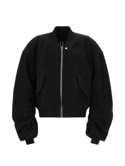 Rick Owens Secchia Flight wool bomber jacket - Black