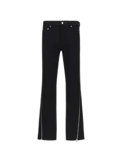 Rick Owens Vega herringbone wool trousers - Black
