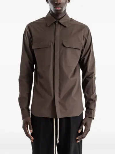 Rick Owens Work Shirt - Brown